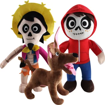 3pcs/set Animacija Kokosų Pliušinis Žaislas Migue Héctor Ir Šuo Įdaryti Pliušinis Lėlės Vaikams Xmax Dovana