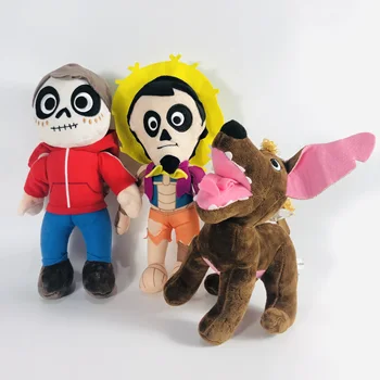 3pcs/set Animacija Kokosų Pliušinis Žaislas Migue Héctor Ir Šuo Įdaryti Pliušinis Lėlės Vaikams Xmax Dovana