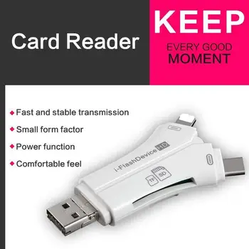 4 1. i Flash Drive USB Micro SD&TF Kortelių Skaitytuvo Adapteris, skirtas 