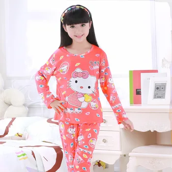 4-13Y vaikų pižama nustatyti vaikų pižamos mergaitė berniukų animacinių filmų kasdieniai drabužiai kostiumas ilgomis rankovėmis vaikų sleepwear pižama rinkiniai
