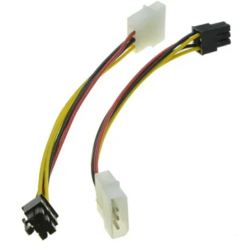 4 Pin Molex 6-Pin PCI-Express PCIE Vaizdo Kortelė Galios Keitiklis Adapterio Kabelį 18cm Galios Keitiklis Adapterio Kabelis