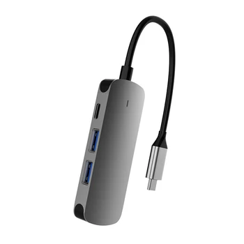 4 in 1 Tipo C CENTRU, Telefono, Kompiuterio USB3.0 USB2.0 HDMI USB-C Maitinimo Adapteris