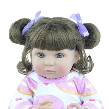 40cm Visą Minkšto Silikono Reborn Baby Doll Žaislas Mergina Tikroviška Vinilo Mini Kūdikių Vaikui Maudytis Suknelė Bonece Vaikams Gimtadienio Dovana