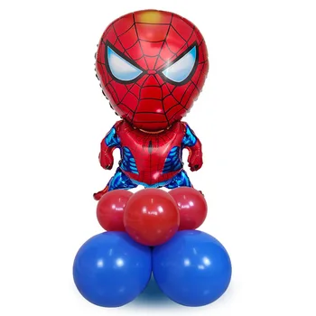 41pcs/daug Spiderman Folija Balionai Laimingas Brthday Kapitonas Amerika Herojus Balionas Vaikams Gimtadienio Dekoravimas Žaislus Oro Ballon
