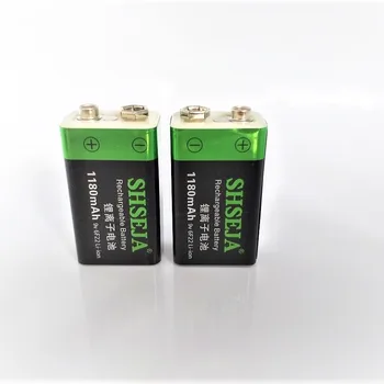 4pcs 1180mAh 9V įkraunama baterija, USB Li-ion baterija priemonė žaislas įkrovimo baterija (akumuliatorius su Micro USB įkrovimo kabelis