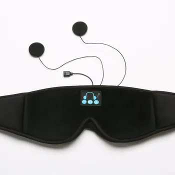 5.0 Belaidės Stereo Ausinės 3D Miego Kaukę, Lankelis Miego Minkštos Ausinės Miega Akių Kaukė Muzikos laisvų Rankų įranga