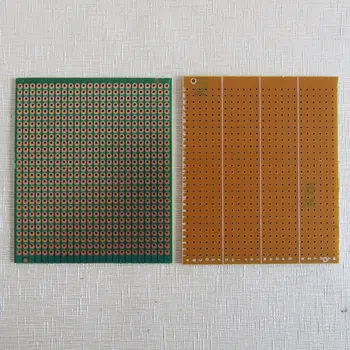 5 vnt./daug bendrų skylę Stripboard Veroboard eksperimentą vienoje Pusėje 6.3x7.5cm 2.54 mm bakelite prototipas spausdintinių plokščių PCB Platine