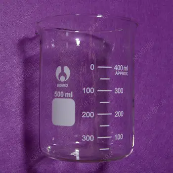 500mL Stiklo Stiklinę,Žema Forma,Lab Stiklinę su Piltuvėliu Burną,Laboratoriniai stikliniai Indai
