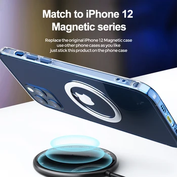 50pcs MagSafing Žiedas Lipdukas iPhone 12 pro Max Metalo Plokštės iš Geležies Lakšto Turėtojui, Mobiliojo Telefono Laikiklis, Magnetinis Automobilinio Telefono Stovas