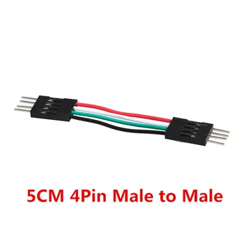 50pcs/daug 5cm 4pin Dupont linija homoseksualūs vyrai /male, kad moterys / female moterų jumper wire AWG26 Dupont kabeliai, 3D spausdintuvas