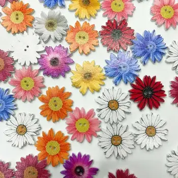50pcs mediniai chrizantemų mygtuką mielas gėlių 