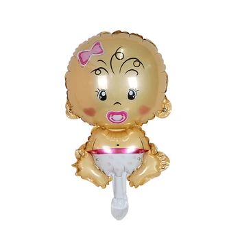 50pcs mini Berniukas ir mergaitė balionai vaikams, Kūdikių dušas, aliuminio helio balionas gimtadienio apdailos klasikinis žaislai prekes