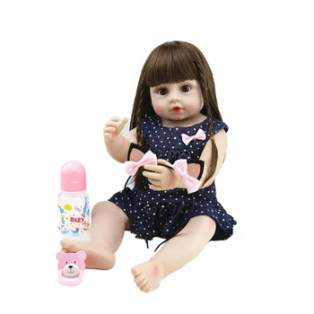 55cm bebe lėlės reborn vaikiška mergaitė princesė baty žaislas labai švelnus viso kūno silikono mergina lėlės Vaikų atostogų staigmena, žaislai