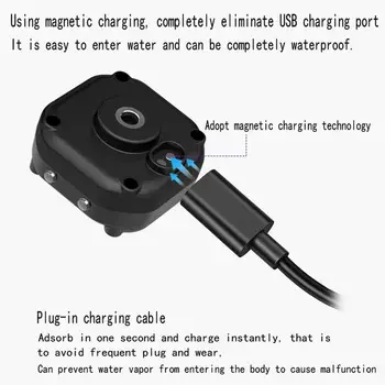 5V Belaidis Magnetinis USB Įkrovimo Motociklo Padangų Slėgio Monitorius Su skystųjų KRISTALŲ Ekranas, Reguliuojamas PSSS Ratų Padangų Slėgio Signalas