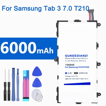 6000mA T4000E Tablečių Baterija Samsung Galaxy Tab 3 7.0 SM T210 T211 T215 GT P3210 P3200 Įkraunama Ličio Baterijos