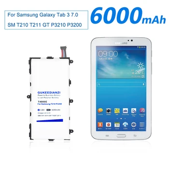 6000mA T4000E Tablečių Baterija Samsung Galaxy Tab 3 7.0 SM T210 T211 T215 GT P3210 P3200 Įkraunama Ličio Baterijos