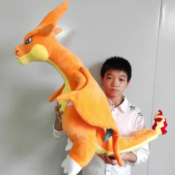 60cm 1 Kg Didelis Charizard Dragon Dinozaurų Mega Evoliucija Mega Eevee Lėlės Luma Pliušinis Minkštas Žaislas