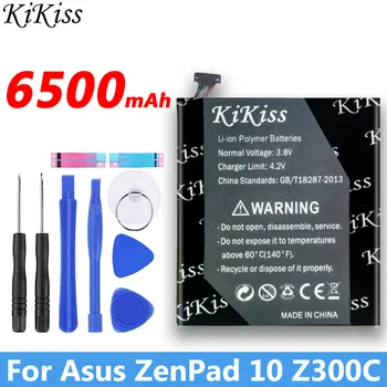 6500mAh kikiss Baterija ASUS ZenPad 10 Z300C Z300CL Z300CG C11P1502 Baterija Pilnu pajėgumu