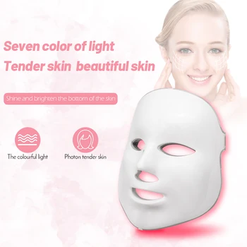 7 Spalvų Led Terapijos Kaukės Šviesos Veido Kaukė Terapijos Photon Led Veido Kaukė Korėjos Odos Priežiūros Led Kaukė Terapijos Raudonas Šviesos Terapija
