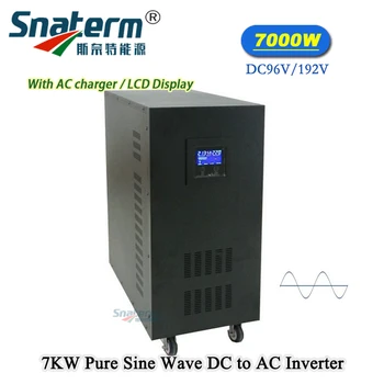 7KW/7000Watts Pure sine wave Saulės PV elektros Energijos Keitiklis dc į ac Konverteris 96/192/120/144VDC į 220AC 50HZ 10KVA UPS Power inverter
