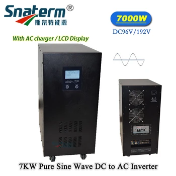 7KW/7000Watts Pure sine wave Saulės PV elektros Energijos Keitiklis dc į ac Konverteris 96/192/120/144VDC į 220AC 50HZ 10KVA UPS Power inverter