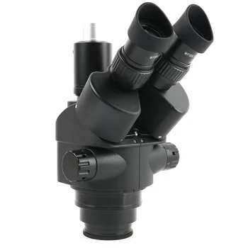7X - 45X Zoom Pramonės Lab vienu metu-židinio Aliuminio Lydinio Stovėti Stereo Mikroskopas Trinokulinis Mikroskopu Nustatyti Telefono PCB Remontas