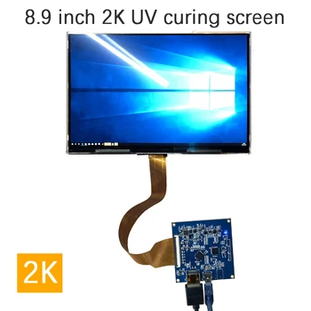 8.9 colių 2560*1600 2K Monitorius LCD Ekranas Aida64 CPU GPU Kompiuterinės Sistemos Sub Ekranas, Projektorius UV Kietėjimo SLA DLP 3D Spausdintuvas