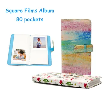 80 Kišenės Foto Popieriaus Albumas Fujifilm Instax Aikštėje Filmų Instax SQ20 SQ10 SQ6 SP-3 Momentinį Fotoaparatą, Foto Knyga Albumas