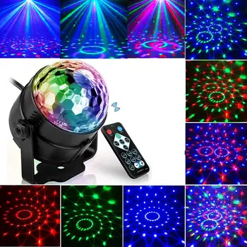 85-265V RGB LED Kristalų Magija Kamuolys Etapo Poveikį, Apšvietimo Lempos Lemputė Šalies Disco Club DJ Šviesos Lazerių Šou Lumiere Šviesos