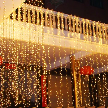 8M x 3M 800 Girliandą Šviesos Užuolaidos LED Varveklis Kalėdų Pasakų Žibintai Kalėdos Vestuvių Papuošalai, Miegamojo Šalis Atostogų Apšvietimas