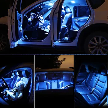 8Pcs Balta Canbus LED Lempos, Automobilių Lemputės Interjero Paketas Rinkinys 2017-2020 Fiat 124 Spider Žemėlapis Dome Kamieno Plokštė Šviesos