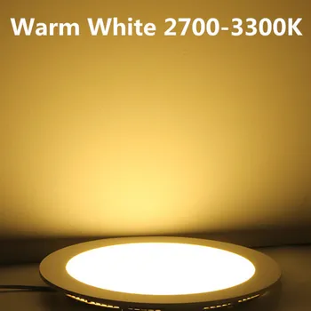 8pcs 3W Pritemdomi LED Panel Šviesos Ultra Plonas Lubų Nišoje Downlight Apvalus LED Spot Light AC85-265V