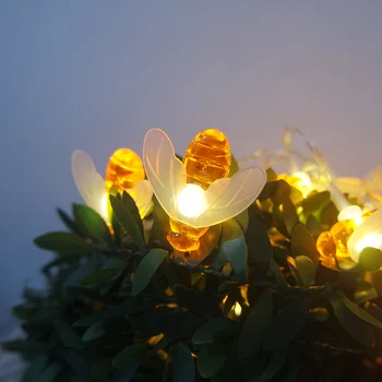 AA tipo baterijomis, nešiojamų šalies šviesos,gražių bičių šviesos eilutę, mergaičių pasakos šviesos eilutę,gėlių vaza arrangment prop
