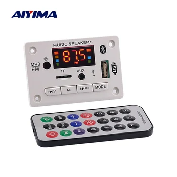 AIYIMA 12V Bluetooth 5.0 Dekoderis Garso Valdybos MP3, WMA, WAV, FLAC APE, Automobilių Garso Modulis USB FM TF Radijo AUX Įėjimas Paramos Įrašymas