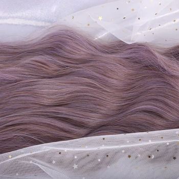 ALAN EATON Ilgi Banguoti Perukai Moterų perukas su Kirpčiukais Karščiui Atsparaus Sintetinio Pluošto Plaukų Cosplay Šalies Lolita Cute Violetinė Perukai Mergaitės