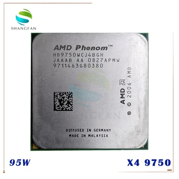 AMD Phenom X4 9750 HD9750WCJ4BGH HD975BWCJ4BGH 95W Keturių Branduolių Stalinių 2.4 GHz CPU Socket AM2+/940pin