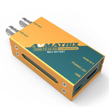 AVMATRIX Extender Mini HDMI į SDI Konverteris Adapteris 3G HD SDI vairavimo SIE Monitoriai su Maitinimo adapteris