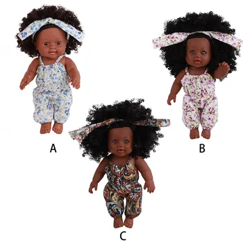 Afrikos Juoda Mergaitė Cute Lėlės, Žaislai Mados Amerikos Žaisti Lėlės Tikroviška 12 colių Kūdikių Žaisti Lėlės Puiki Dovana Vaikams Ar senyvo amžiaus Žmonėms