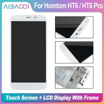 AiBaoQi Naujas Originalus 5.5 Colių Jutiklinis Ekranas+1280X720 LCD Ekranas+karkaso konstrukcijos Pakeitimo Homtom HT6/HT6 Pro 