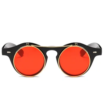 Akiniai nuo saulės Moterims Prekės ženklo Dizainerė Mados Turas Steampunk garo punk Metalo Padengimas Retro Saulės akiniai Oculos de Sol Feminoculos