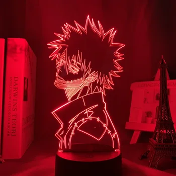 Akrilo 3d Lempos Anime Mano Herojus akademinės bendruomenės Dabi Led Šviesos 3d miegamasis animacinių filmų nakties šviesos vaikų gimtadienio dovana animacinių filmų lempos