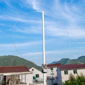 Aktyvus Magnetine Kilpa Antenos HA SDR Trumpųjų Bangų Žemas Triukšmo lygis Reguliuojamas Pelnas Radijo Loop Antena