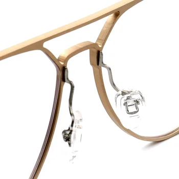 Aliuminio Recepto rėmo Vyrų Pilotas optiniai akinių rėmeliai, Titano kojos Trumparegystė Akinių Rėmeliai moterų viso kadro Akiniai
