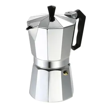 Aliuminis kavinukas 50Ml 1Cup Kavos virimo aparatas Espresso Sietelis Stovetop Mocha Puodą Elektros Mados Viryklė