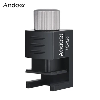 Andoer PC-100 Mobilųjį Telefoną, Apkabos, Reguliuojamas Metalinis Telefono Laikiklis Mini Trikojo Adapteris su 1/4 Colių Varžto Skylę telefono Trikojis Video
