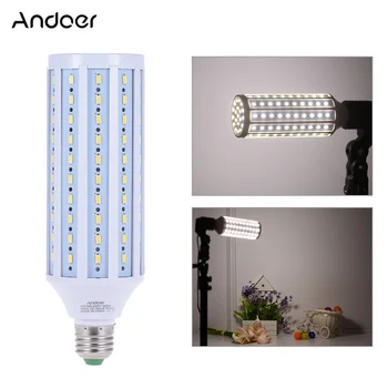 Andoer fotostudijos Fotografijos 5500K 60W 120 Karoliukai LED Kukurūzų Lempa Dienos Šviesos Lemputės E27 Lizdas fotografijos reikmenys
