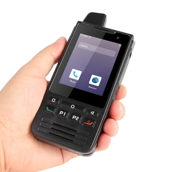 Android 9.0 UNIWA F60 4G Išmanųjį telefoną Zello Walkie Talkie, 1GB RAM, 8 GB ROM Moblie Telefono IP68 TR Jutiklinis Ekranas FM Radijas GPS SOS Wifi