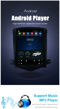 Android 9.0 Vertikalus Ekranas, 10.4 colių Automobilio Multimedijos Grotuvas GPS Navigacija Radijo Atbulinės eigos Vaizdo 2006-2016 Chevrolet Cruze