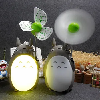 Animacinių filmų Totoro Ventiliatorius Lempa Led Nakties Šviesos USB Skaitymo Stalo, Staliniai Šviestuvai Vaikams, Dovana, Namų Dekoro Naujiena