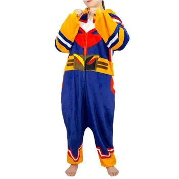 Anime Mano Herojus Akademinės Bendruomenės, Visi Gali Cosplay Pajama Suaugusiųjų Unisex Onesie Poliesteris Sleepwear Pižamos